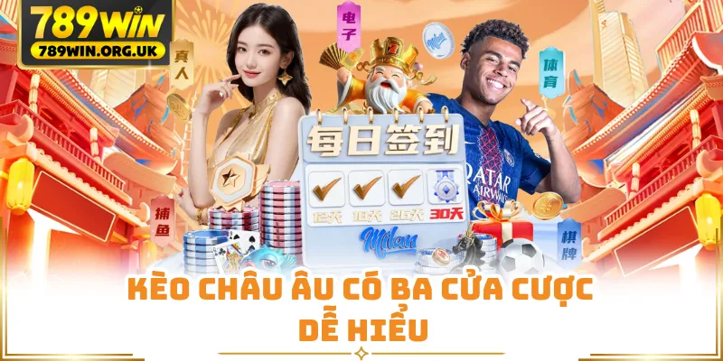 Kèo châu Âu có ba cửa cược dễ hiểu
